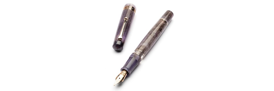 Leonardo Officina Italiana - Momento Magico - Amethyst RGT 2025 - Fountain pen - 14Kt. Gold nib