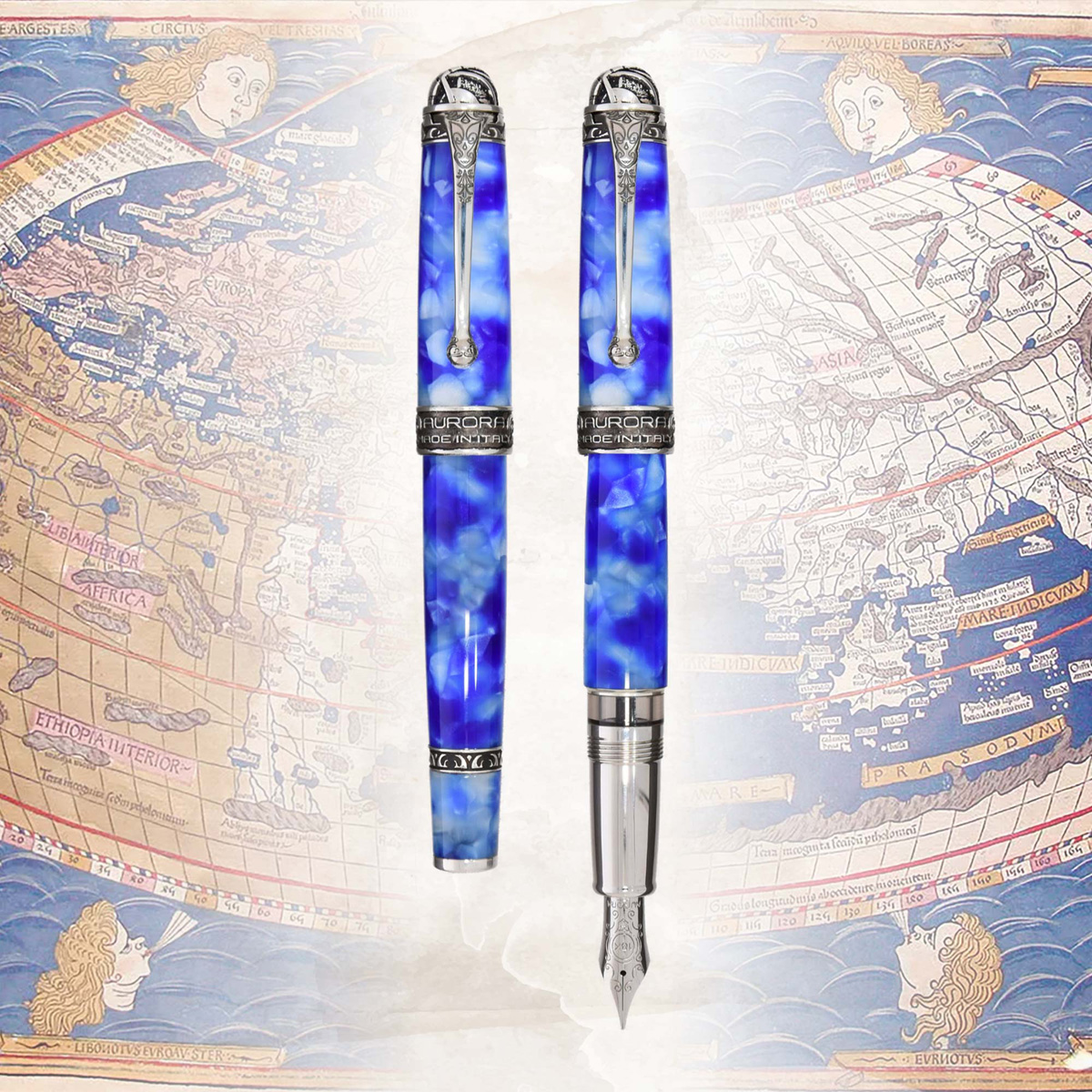 Aurora - Ancient Maps Collection Tolomeo - Fountain Pen