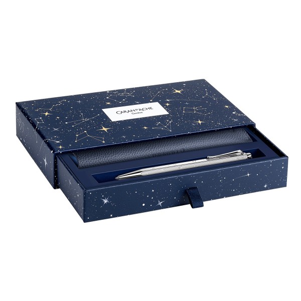 Ecridor - Cosmic Blue Set - Penna a sfera e astuccio in cuoio - Special Edition