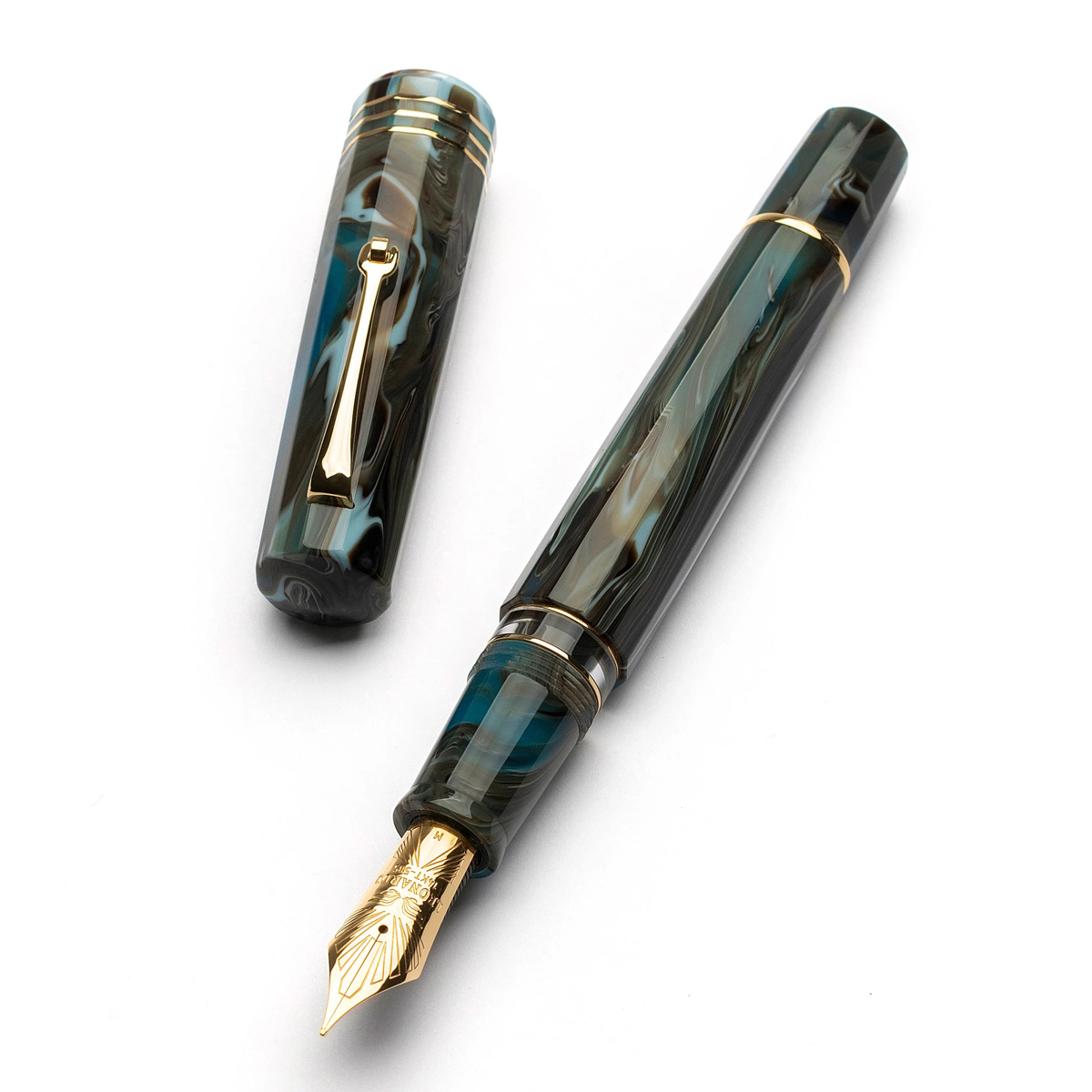 Leonardo Officina Italiana - Dodici (Twelve) - Magmatica GT - Fountain pen - 14kt. Gold Nib