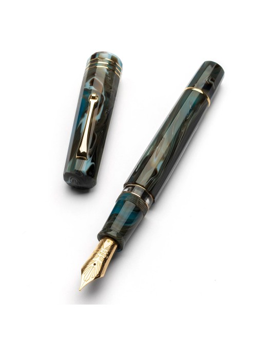 Leonardo Officina Italiana - Dodici (Twelve) - Magmatica GT - Stilografica - Pennino in oro 14kt.