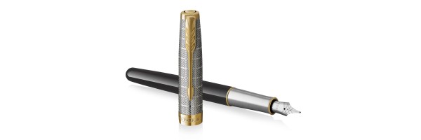 Parker - Sonnet - Metal Black GT - Stilografica