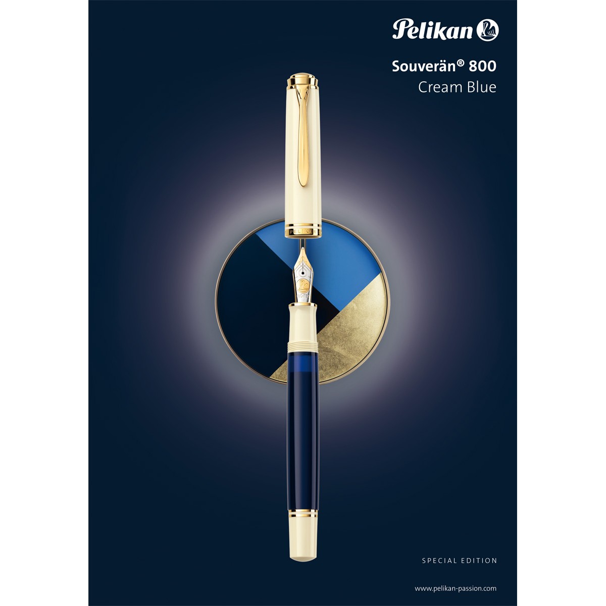 Pelikan - Souverän 800 - Cream Blue - Fountain Pen - Limited Edition